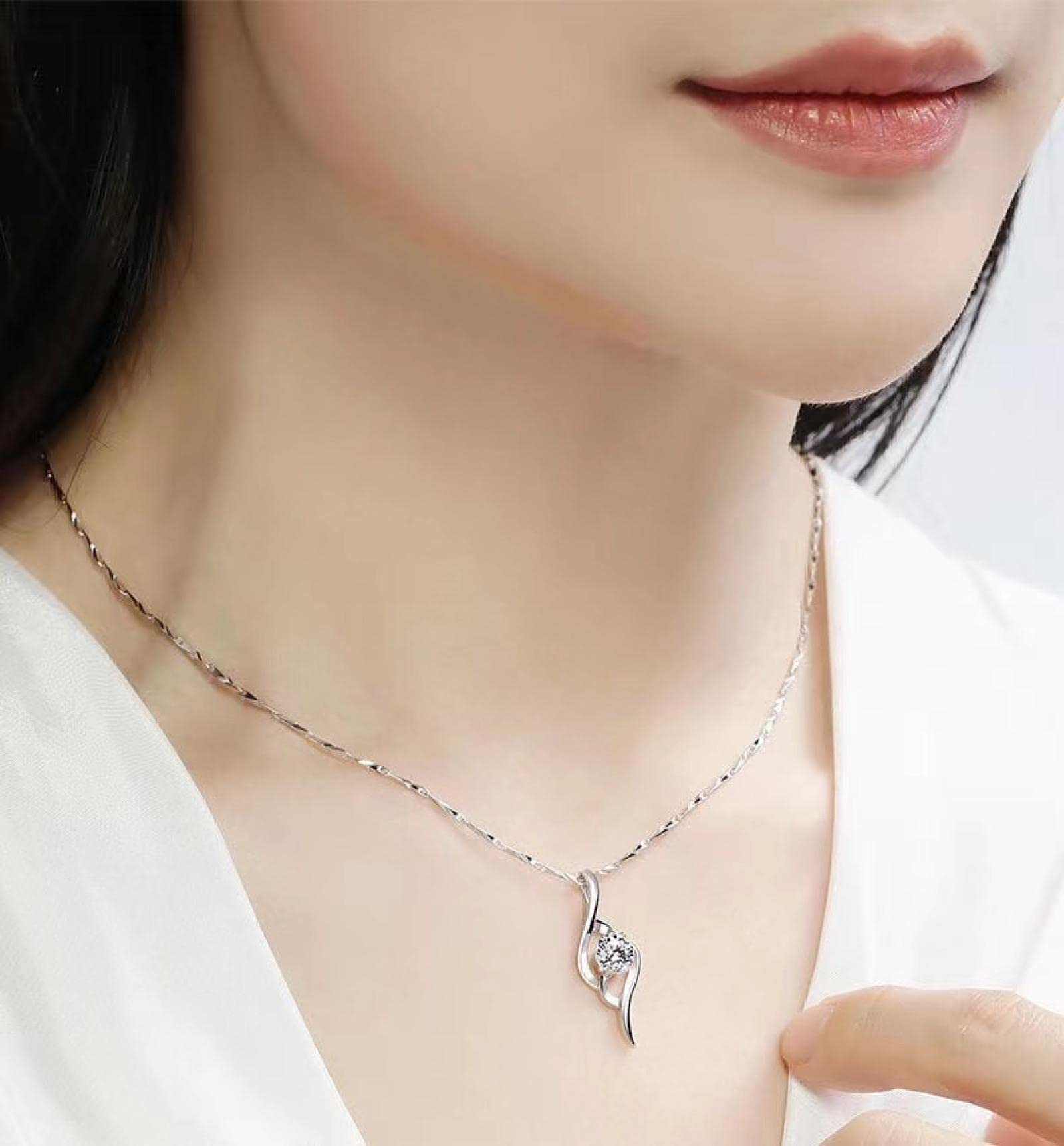 Amazon.co.jp: Serendy ネックレス 最高級ジルコニア ネックレス 
