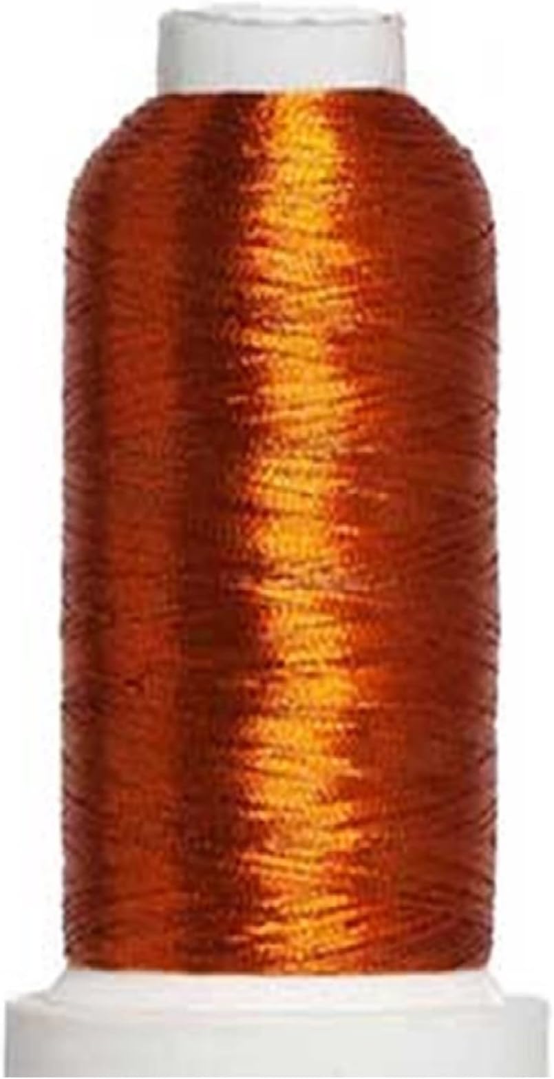 Metallic Embroidery Threads (2000 Meters, Copper)