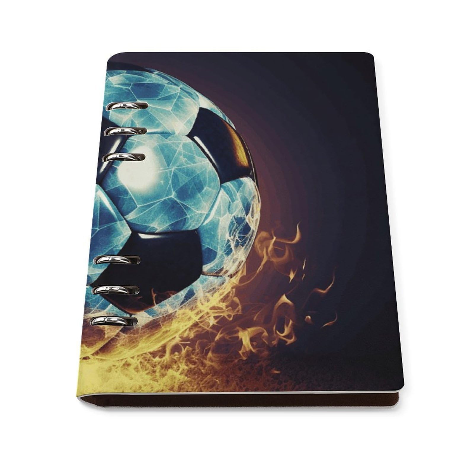 Cuaderno A5 de fútbol recargable para evitar hojas rotas con su diseño plano 8