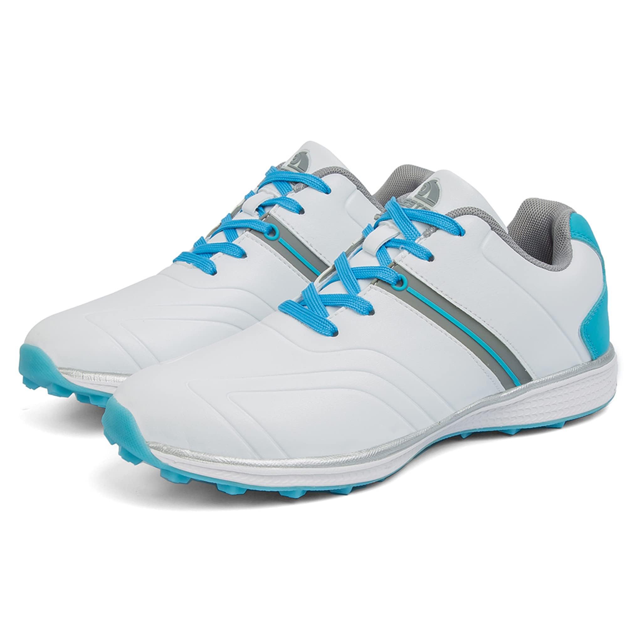 Zapatos de Golf Impermeables para Mujer Zapatillas de Entrenamiento de Golf Antideslizantes Calzados de Golf Femeninos Zapatos Deportivos atléticos con Cordones