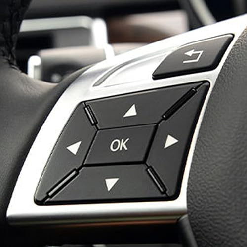 Miniatura 5 de 12 unids negro volante botones cubierta decoración interior ajuste reemplazo para Mercedes-Benz Accesorios A B C E SLK SL ML GL ClA GlA W176 W212