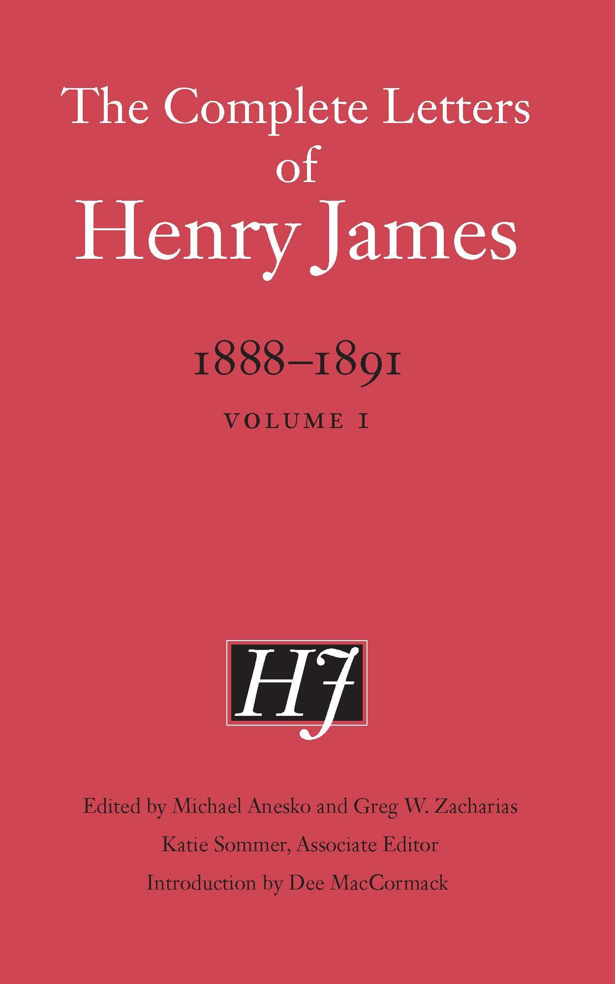 The Complete Letters of Henry James 18881891  Volume 1 by Henry James HARDBACK