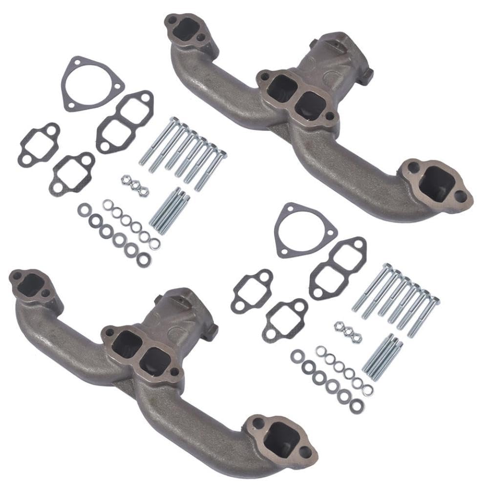 Collettori di Scarico 2 Pezzi in Ferro nodulare con Guarnizione Compatibile con SBC 283 305 350 400