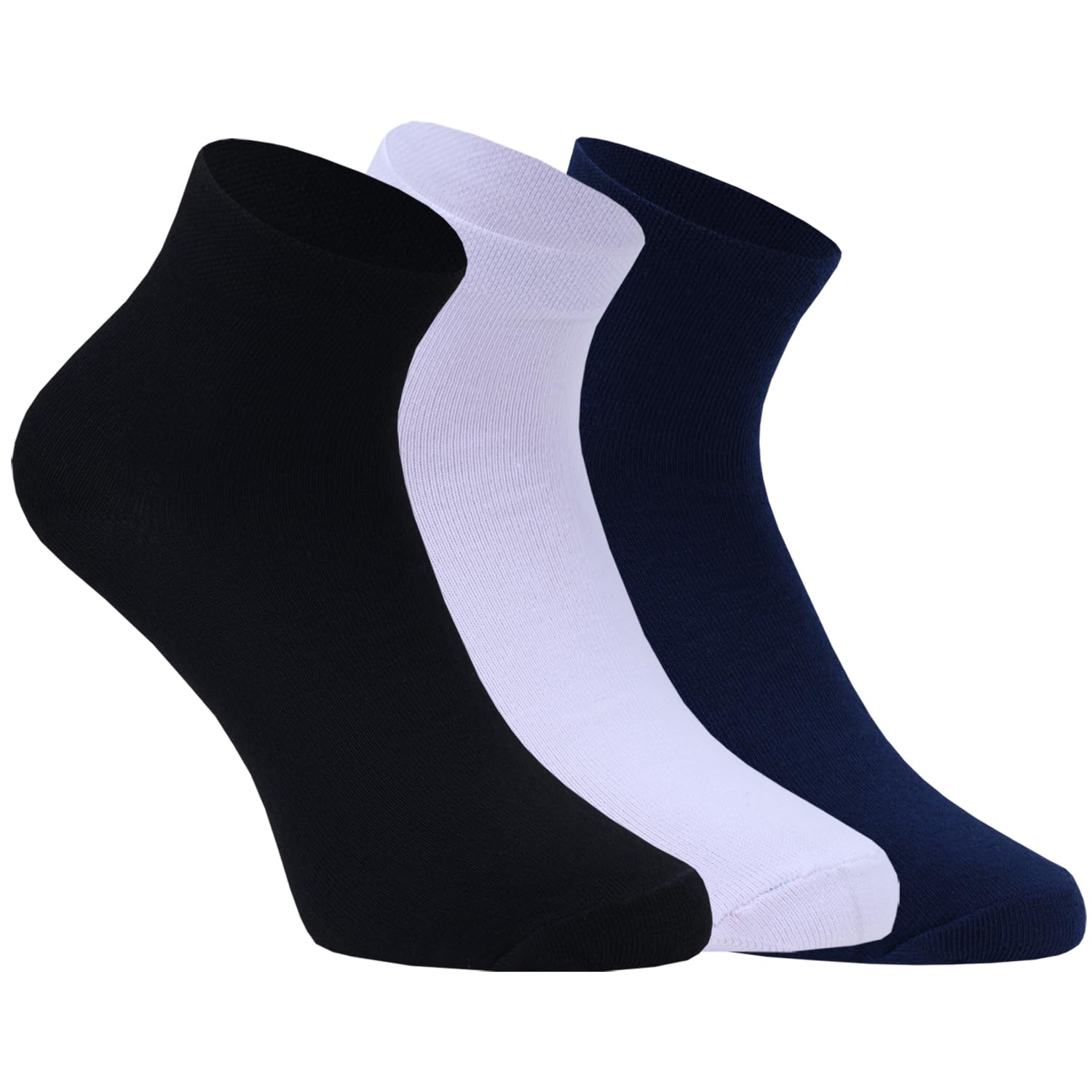 Men's Plain Socks I Combed Cotton Solid Design with Soft Breathable I Odour-Free & Lightweight I Free Size Comfortable Sock for Daily Gym Formal Casual Wear – Set of 3-image-17