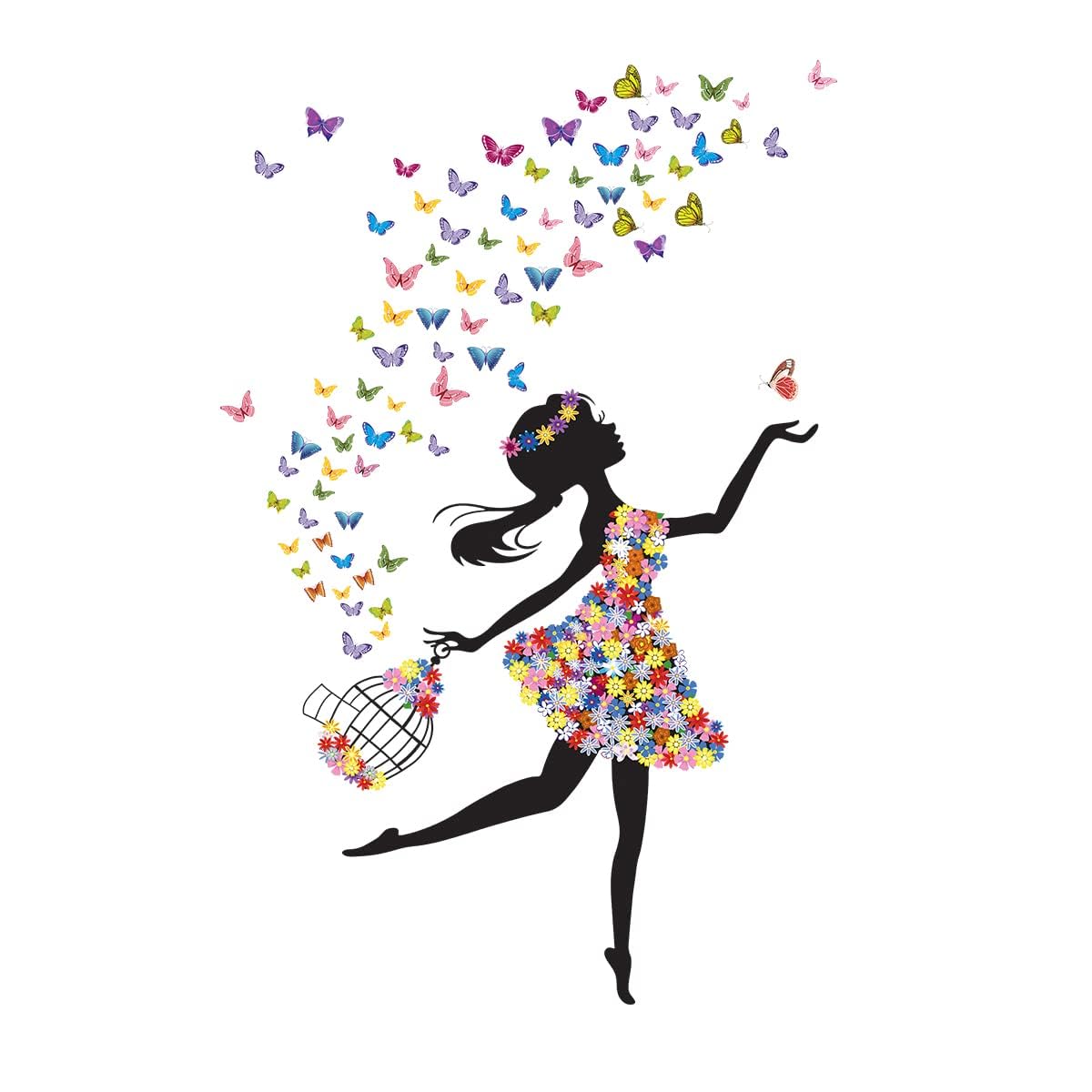 See full amazon price history chart for CreativeEdge Girl Flowers with Butterfly Wall Sticker PVC Vinyl Multicolor (76 cm x 50 cm) CreativeEdge Girl Flowers with Butterfly Wall Sticker PVC Vinyl Multicolor (76 cm x 50 cm) (B0CWVF8KMS) Amazon Price History, Amazon Price Tracker