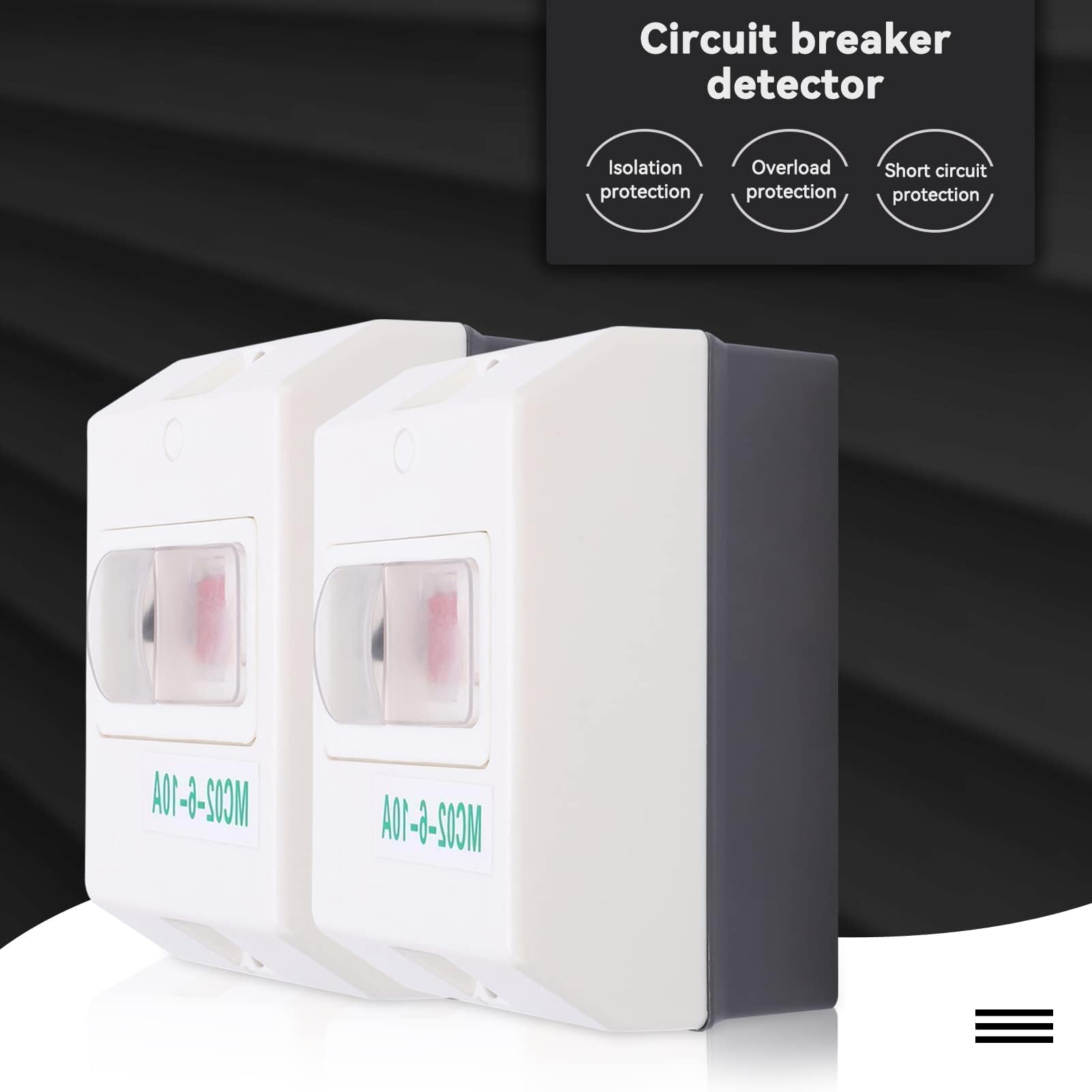 MC02-6-10A Commutateur Protection Moteur 220V 380V Disjoncteur étanche ABS 50/60Hz