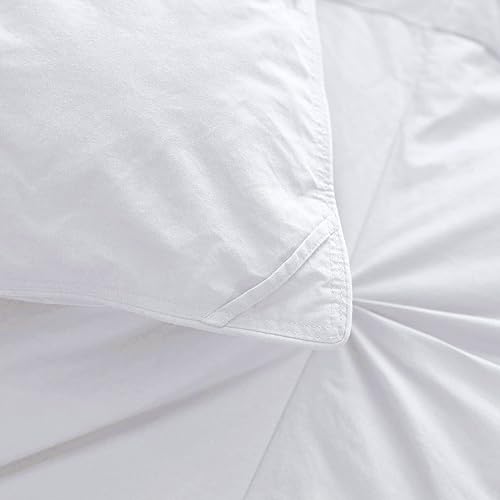 Miniatura 4 de Edredón plisado de algodón alternativo para todas las estaciones, extra grande de 136 x 120 pulgadas, 1 caja de relleno de edredón cosida con 8