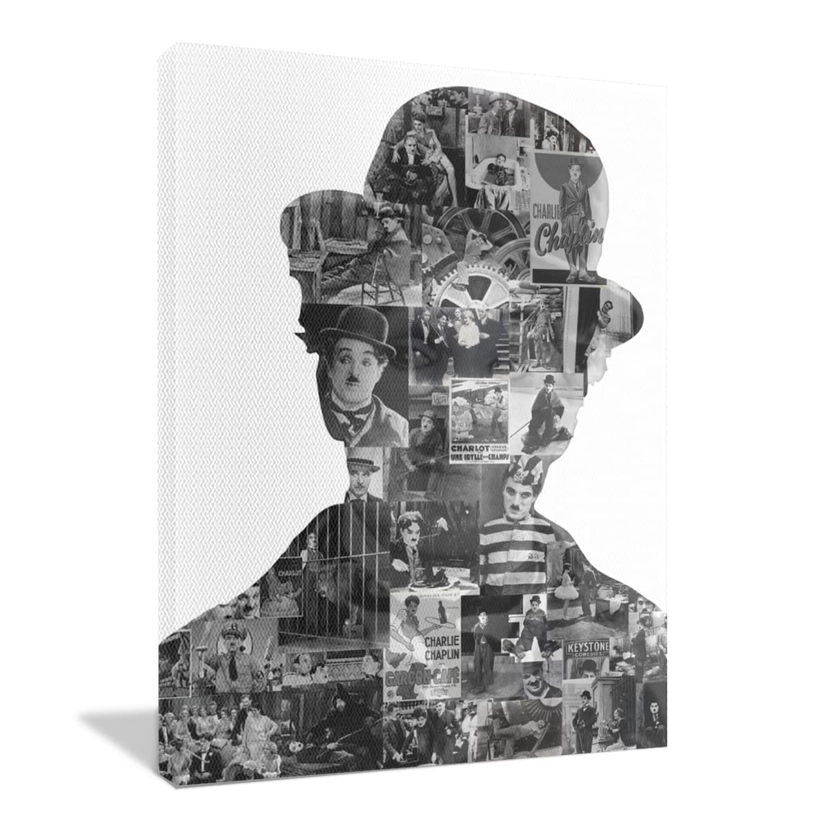 Amazon.co.jp: アートパネル チャップリン Charlie Chaplin キャンバス
