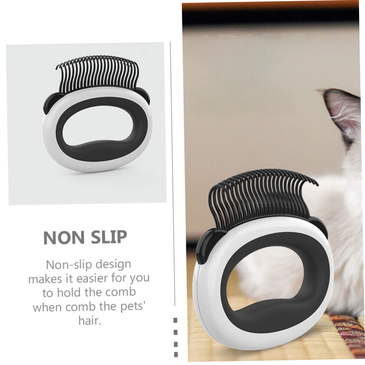 DOITOOL 5pezzi Pettine Per Gatto Con Denti Morbidi Spazzola Per Toelettatura e Pulizia Facile Per Rimuovere Pelo Morto e Noduli Strumento Di Grooming Per Cani e Gatti Design Ergonomico e