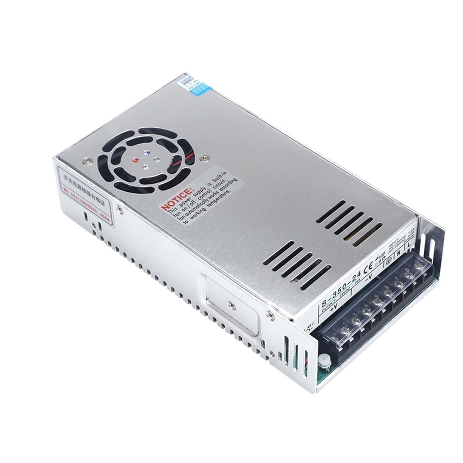 FCARUMIQP 1pcs 350W Switching Power Supply Adapter Transformer for LED Amplifier S-350 5V 12V 15V 24V 36V 48V 215x115x50mm