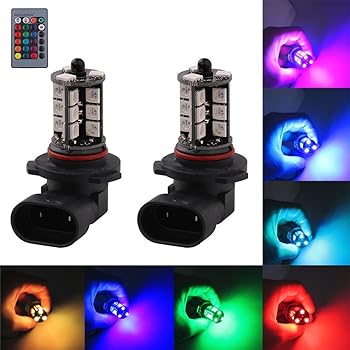 Amazon Com Viesy 2pcs H11 H8 H9 Rgb Led Fog Light Bulbs Upgrade Multi Color App Bluetooth Led Light Super Bright 1800lm 3020 Smd Bulbs Replacement For Driving Drl Fog Lights Automotive