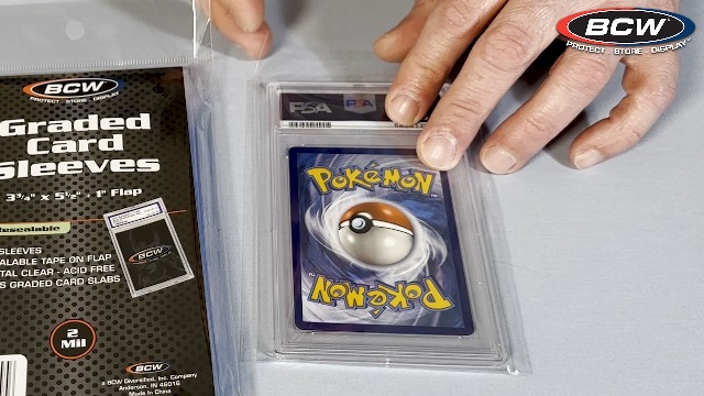 Amazon.com: BCW Resealable Graded Card Sleeves | 100 Pack | Universal Fit  for PSA, Beckett, SGC & More | Acid-Free Archival Polypropylene