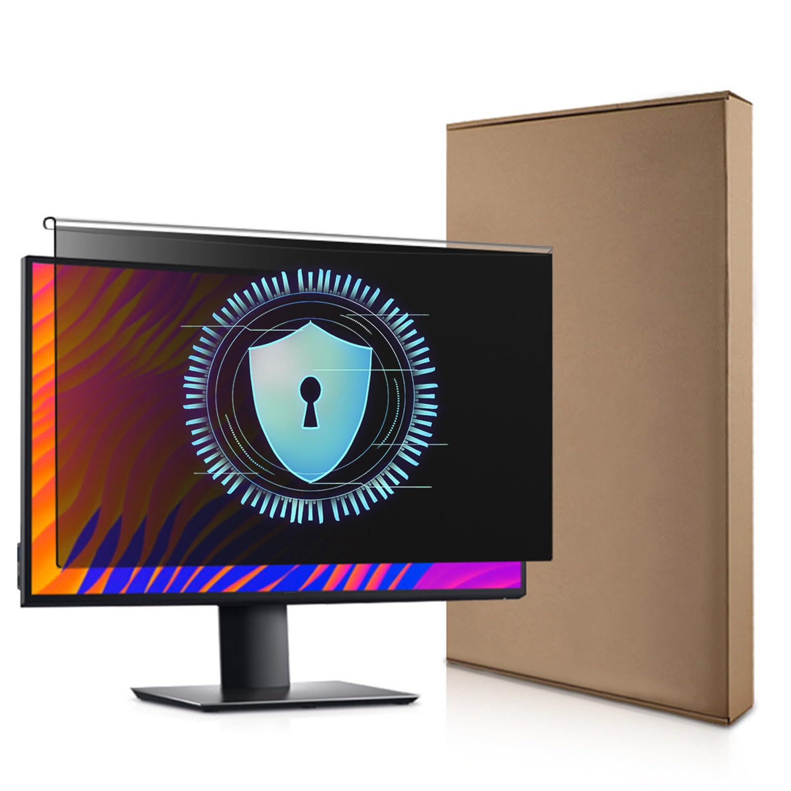 Aioneer Computer Monitor Privacy Screen, Data Protection Monitor Filter Removable Hanging Screen Filter Hd Anti-Spy Hanging Easy To Install For Office Cafe Shopping Mall-32in 730 * 440mm