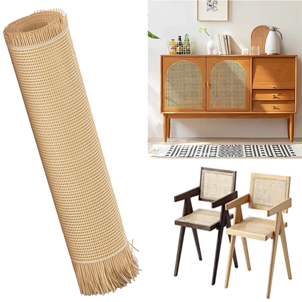 Rotolo Di Rattan Sintetico 42x100 Cm - Tessuto A Maglia Aperta Per Fai Da Te, Sedie, Mobili E Decorazioni - Foto 7