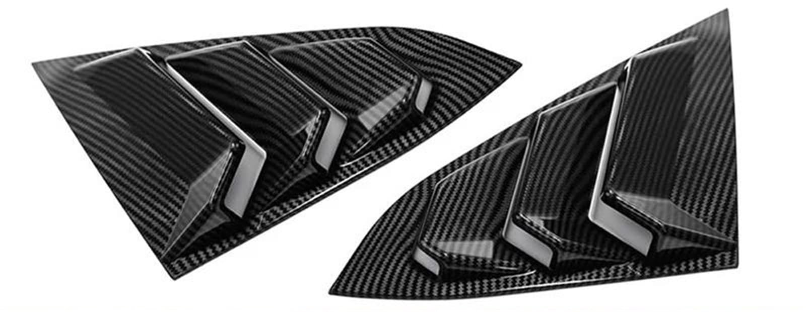 HGPVPKZAZD Car Rear Window Spoiler Tail Wing For Civic For Sedan For 10th For Gen 2016-2021 (Not For Hatchback) Rear Side Window Louver Air Vent Cover Trim Rear Window Side Splitter Wing(Carbon look)