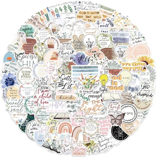 LIFULANDIAN 100 PCS Bible Verse Stickers,Water...