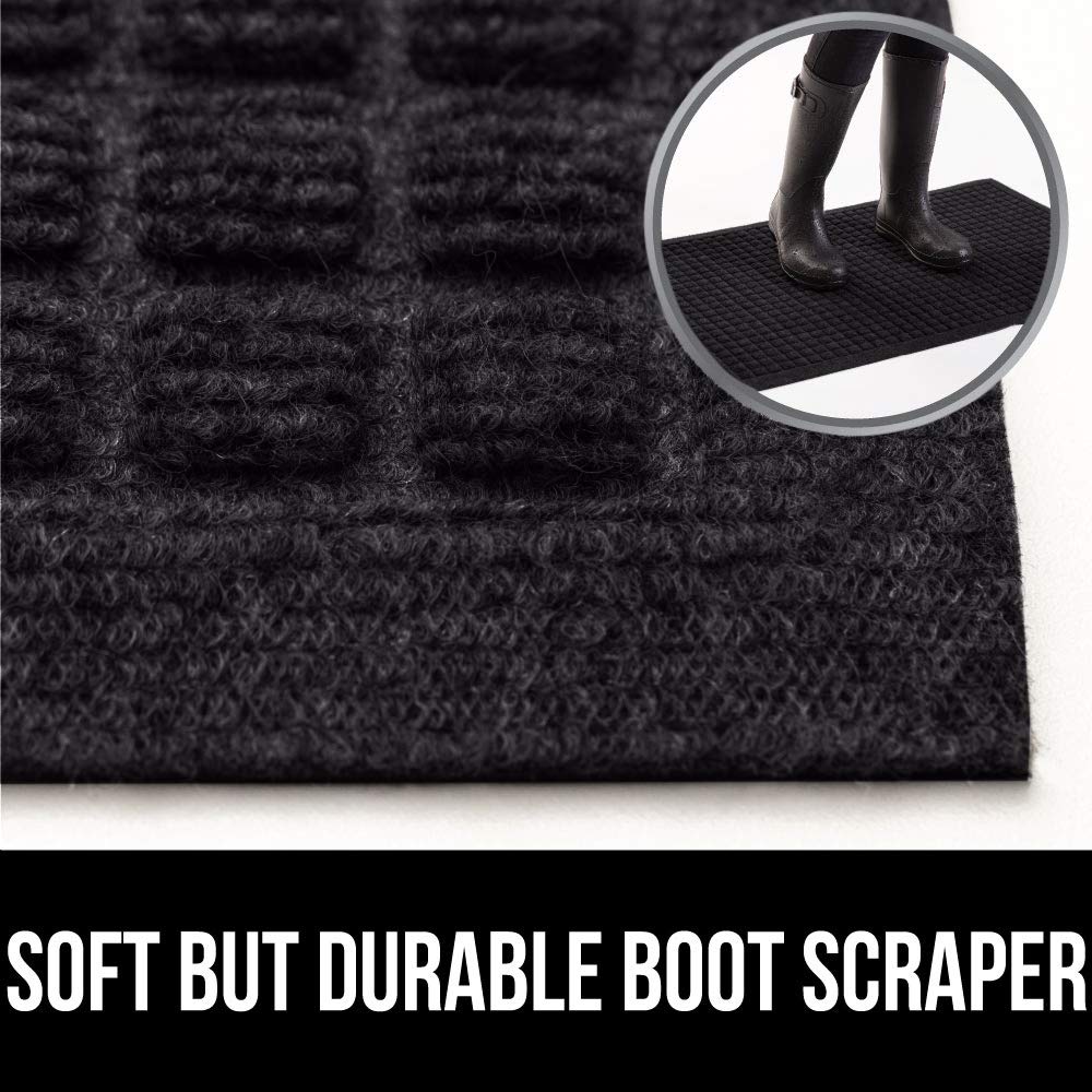 Gorilla Grip Original Ultra Water Absorbent Door Mat, Traps Dirt and