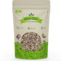 1kg Mix De Quinoa Branca, Preta e Vermelha Grãos Mundo Nutri