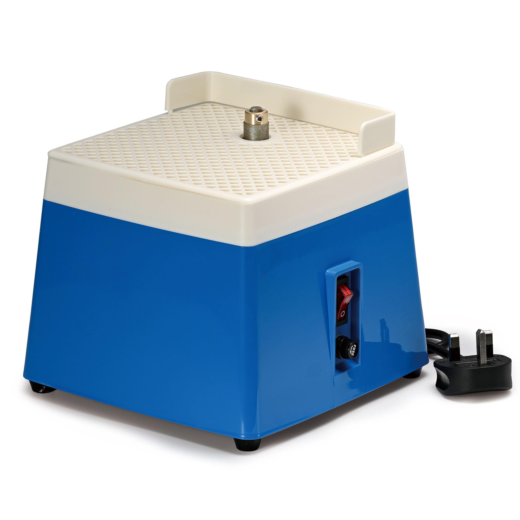 Amoladora de vidrio portátil DIY 220V vitral eléctrica diamante herramienta de molienda automática arte, azul
