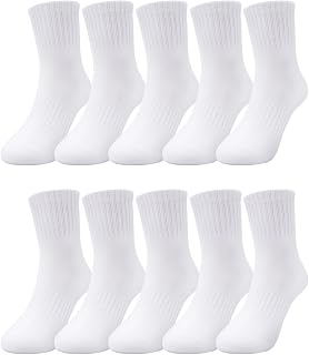 5/10 pares de calcetines para niños y niñas, calcetines de tobillo transpirables a rayas