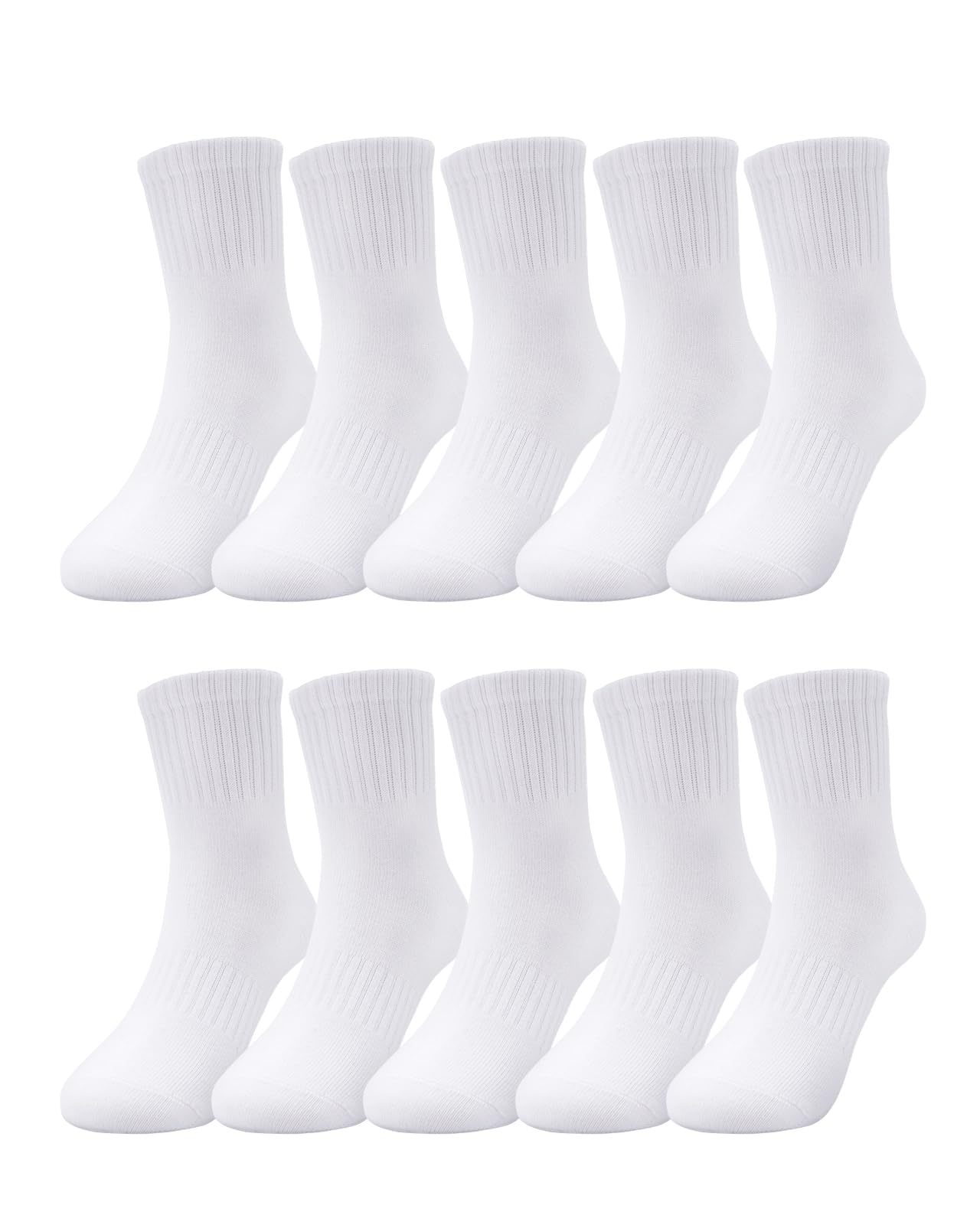 Kyopp Socken Kinder Jungen und Mädchen Knöchelsocken Atmungsaktiv Sneaker Gestreift Crew Socks