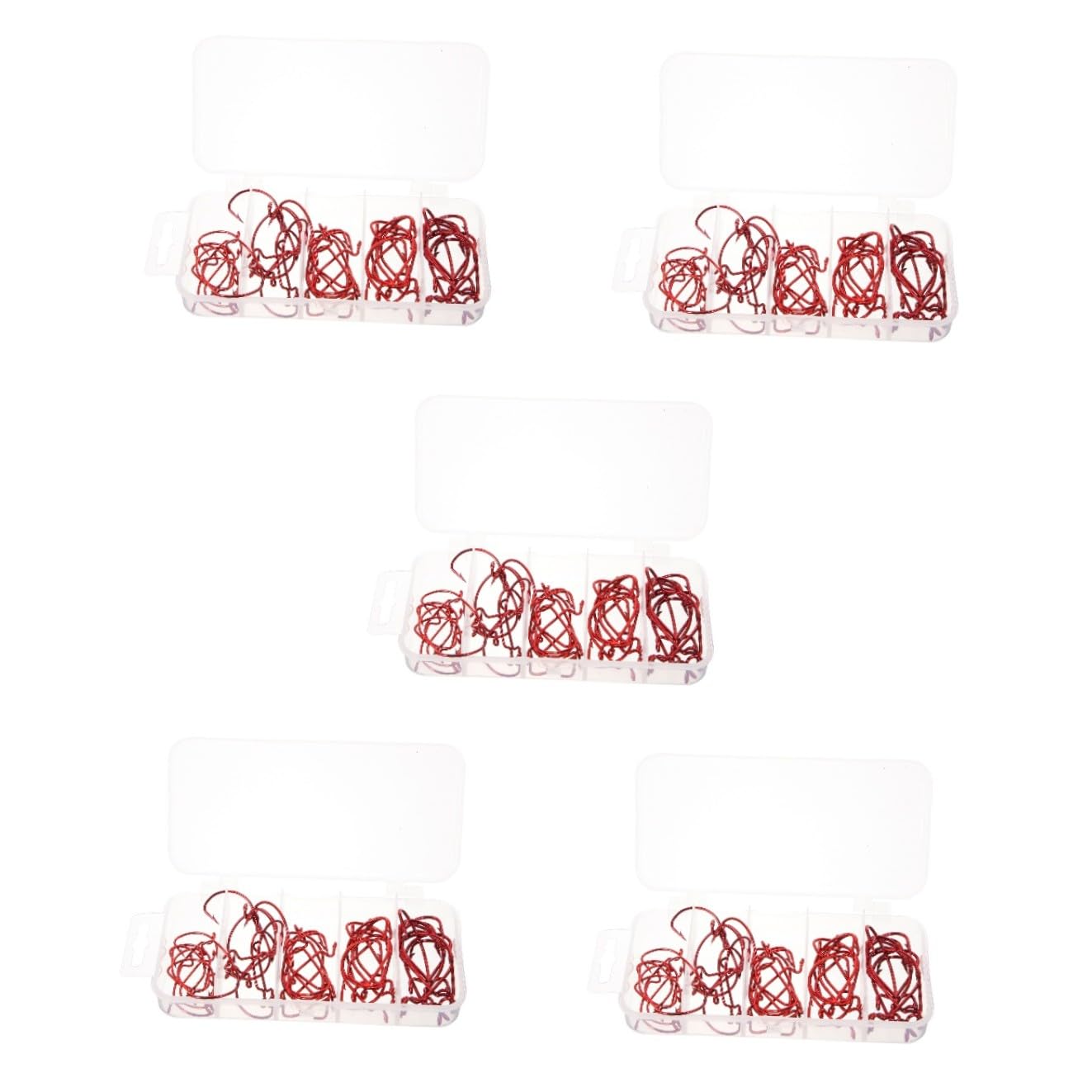 Toddmomy Ensemble d'hameçons Crochets kit d'hameçons de pêche Carpe pour Accessoires de pêche hameçons matériel de pêche hameçons de pêche triples hameçons triples Plastique