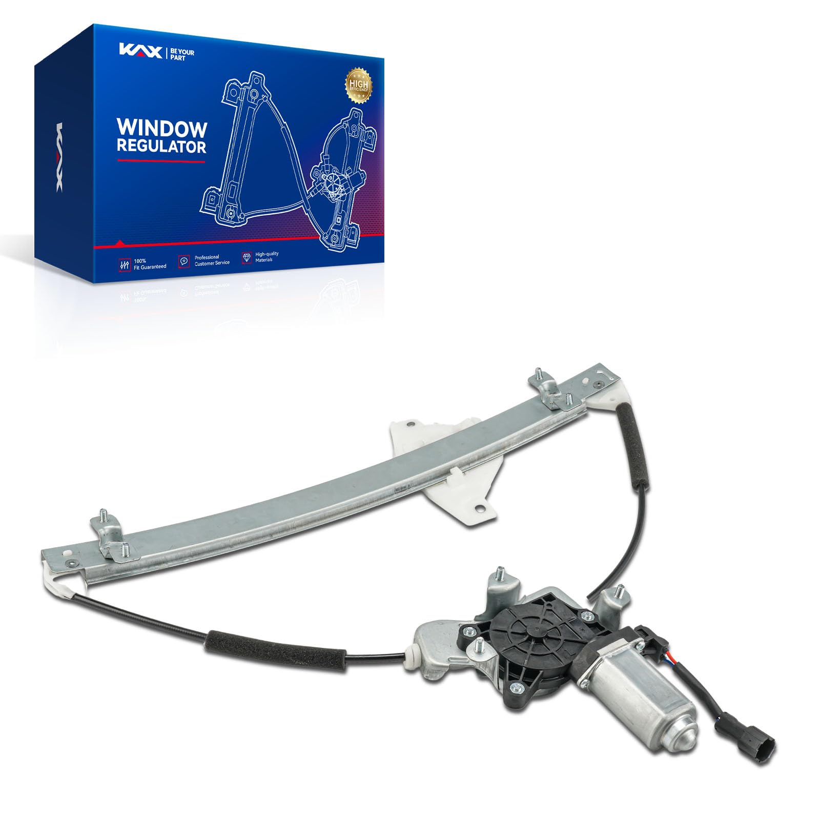 KAX Front Left Power Window Regulator w/Motor Fit for Sonata 1999-2005