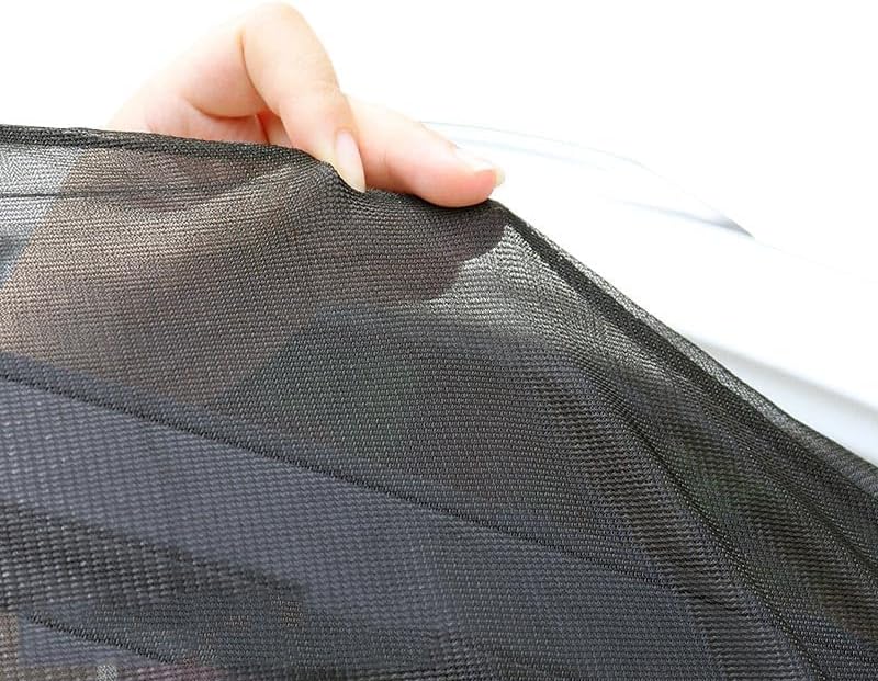 Miniatura 4 de Cortina universal para ventana de automóvil, paquete de 4 protectores de ventana lateral para niños y bebés, bloqueador solar transpirable para