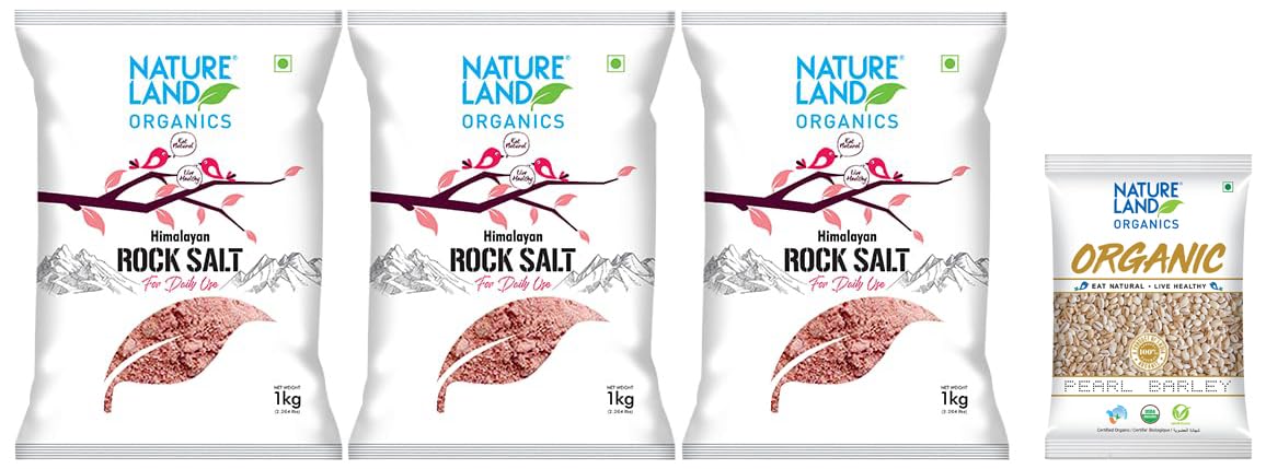 See full amazon price history chart for Natureland Organics Pearl Barley 500 Gm (5 x 500 gm) - Organic Barley & Himalayan Pink Rock Salt 1 KG (Pack of 3)- Organic Rock Salt Natureland Organics Pearl Barley 500 Gm (5 x 500 gm) - Organic Barley & Himalayan Pink Rock Salt 1 KG (Pack of 3)- Organic Rock Salt (B09VG9FQMW) Amazon Price History, Amazon Price Tracker