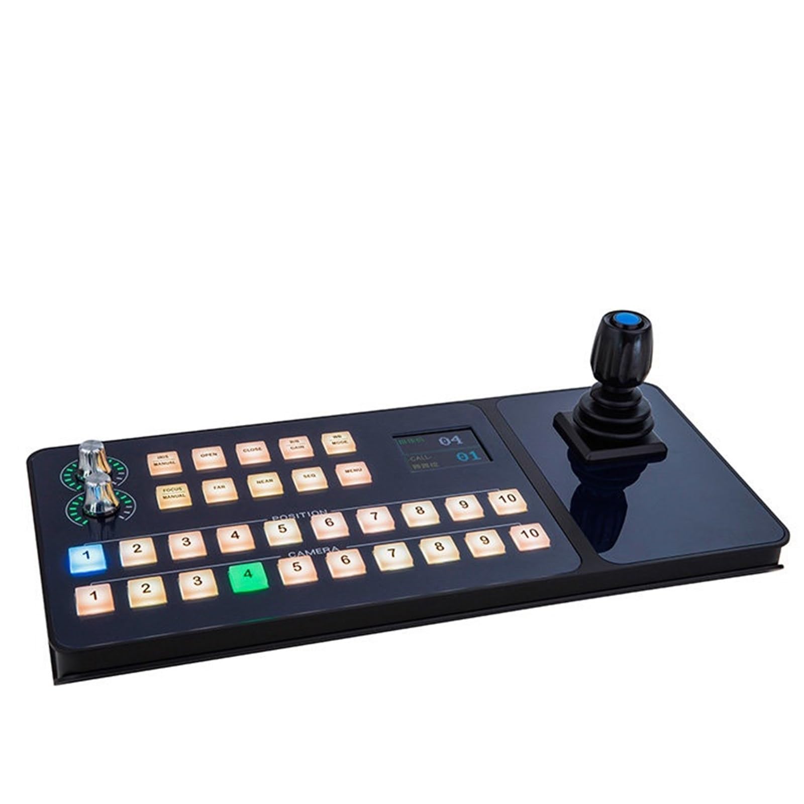 POAHNCU Manette Joystick, Station De Direction Multimédia SMC751B, Commutation, Panoramique Et Inclinaison La Caméra, Vidéoconférence HD,pour le générateur d'images(HD camera keyboard)