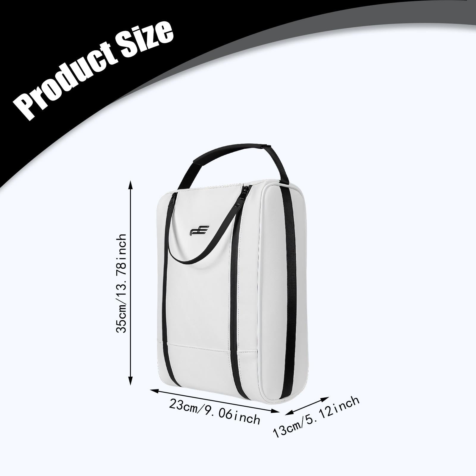 Golf Schuhe Tasche Tragbare Organizer PU mit Doppelreißverschluss Und Handgriff für Sichere Aufbewahrung für Reisen Golfsport Männer Und Frauen