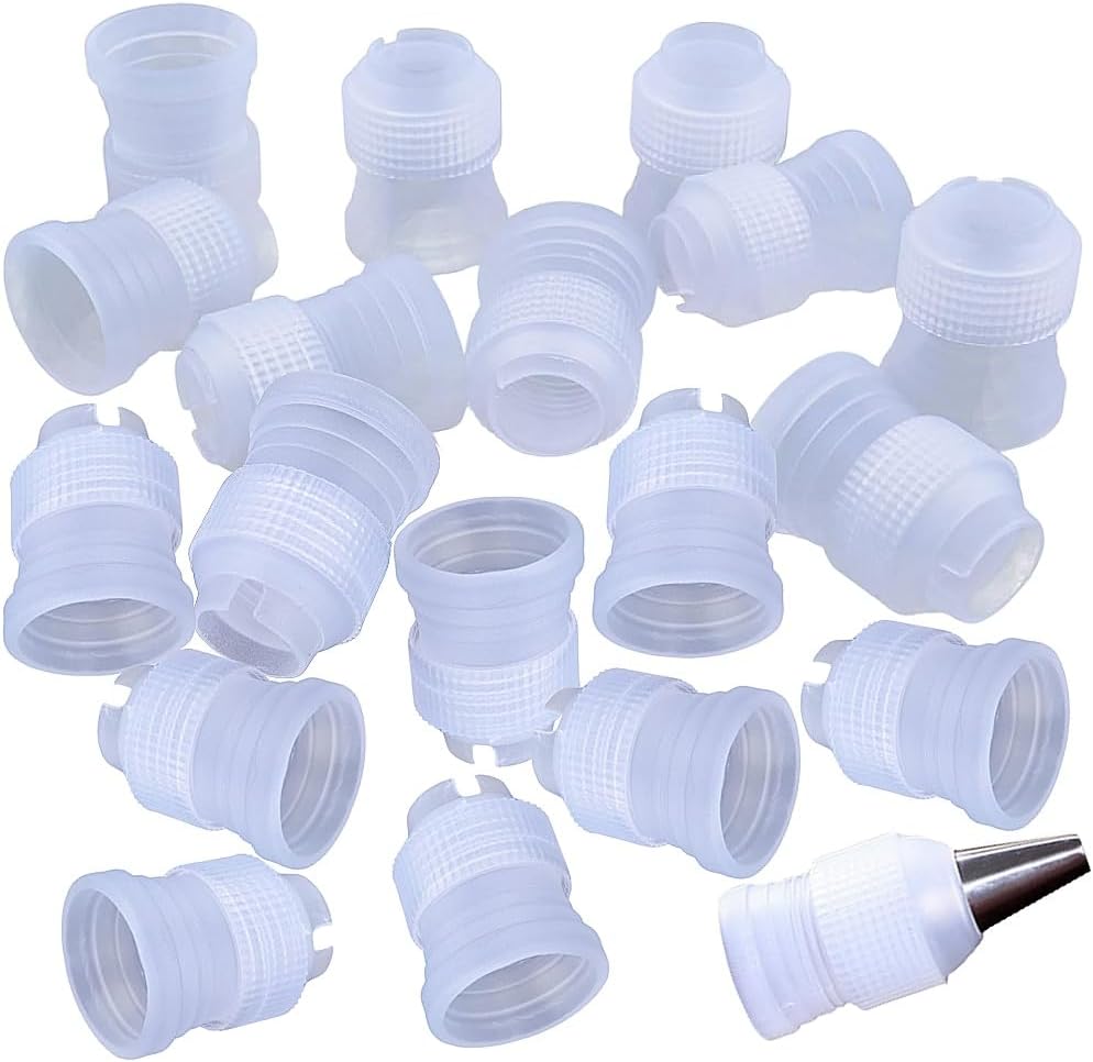 30 Pack Plastic Standard Couplers Cake Decorating Coupler