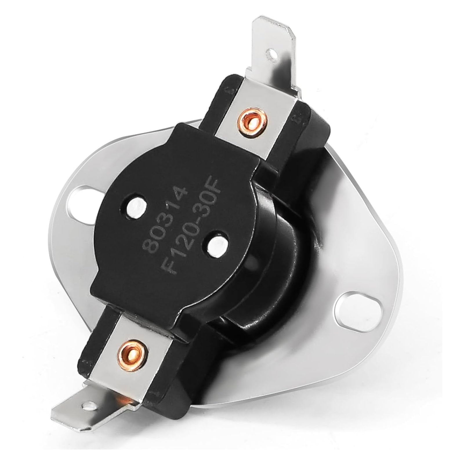 Elnwnnkc Limit Thermostat 80314 F120 Temperature Control Switches Suitable for Wood Furnaces Part with Automatic Reset Metal Thermostat