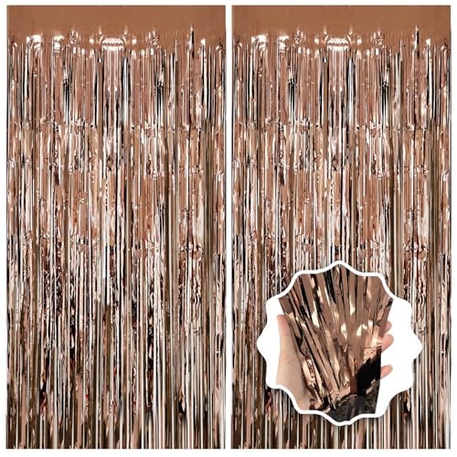 JEBUTU Lametta-Folienvorhang, Party-Dekorationen, 1 x 2,5 m, für...