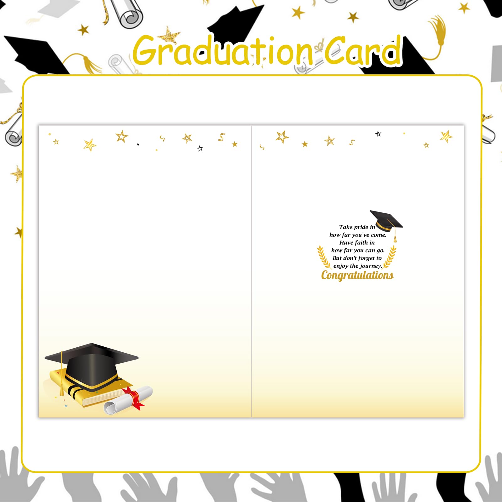 HOWAF PhD Graduation Card, Doctored It! Degree Congratulations Card with Its Dr Actually Keyring - Image 4