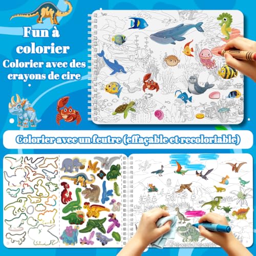 Kalysky Trouver des animaux Livre Autocollant enfants, Gommettes Enfants – vue 4