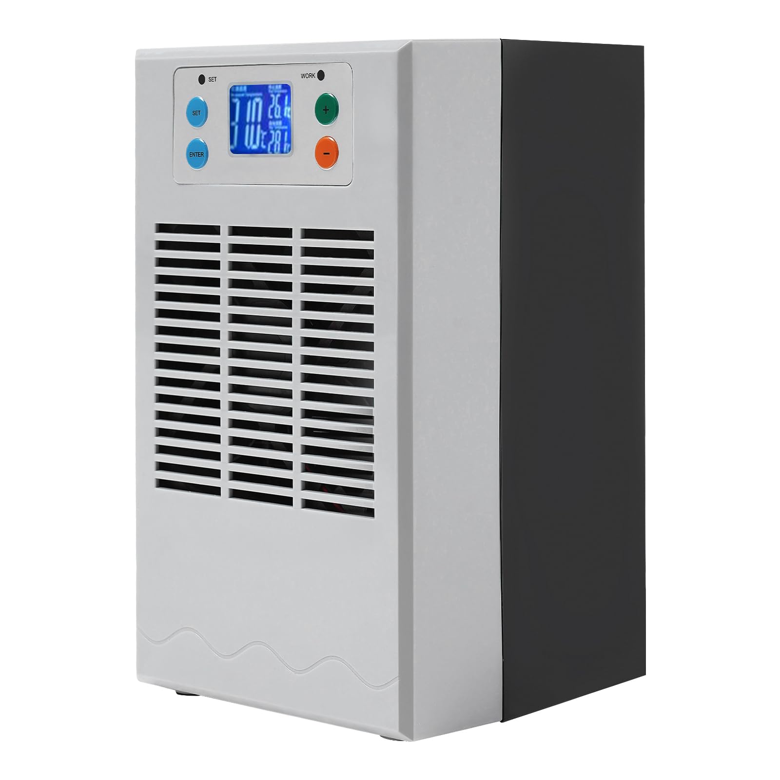 PLITEDDE Aquarium Water Chiller 7.93Gal Aquarium Chiller with Intelligent Controller and LED Screen for Seawater and Freshwater Aquaponic Systems