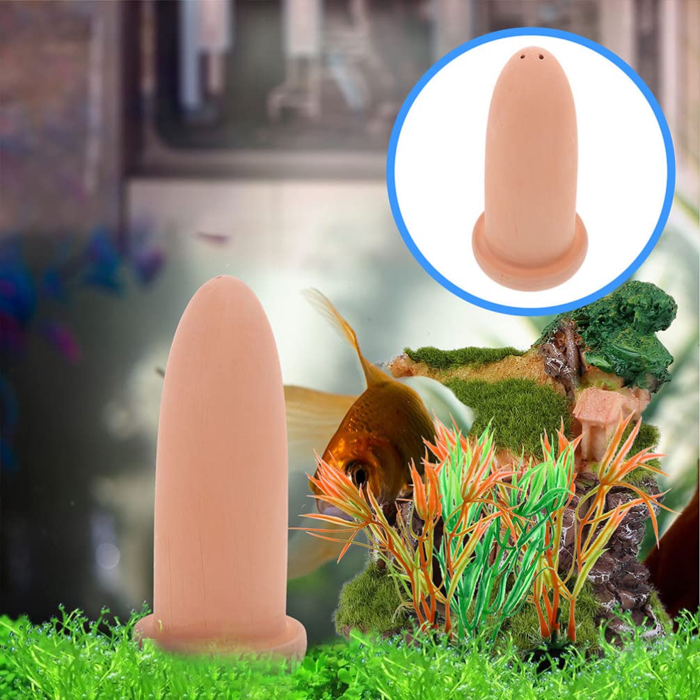 Zerodeko Aquarium Dekoration Mini- Fischzüchtungskegel H?hle Keramik- Laich- Rassenkegel für Diskusfische Engelsfischzüchtungskegel Hergestellt Natürlicher Keramik Ablaichkegel Skalare