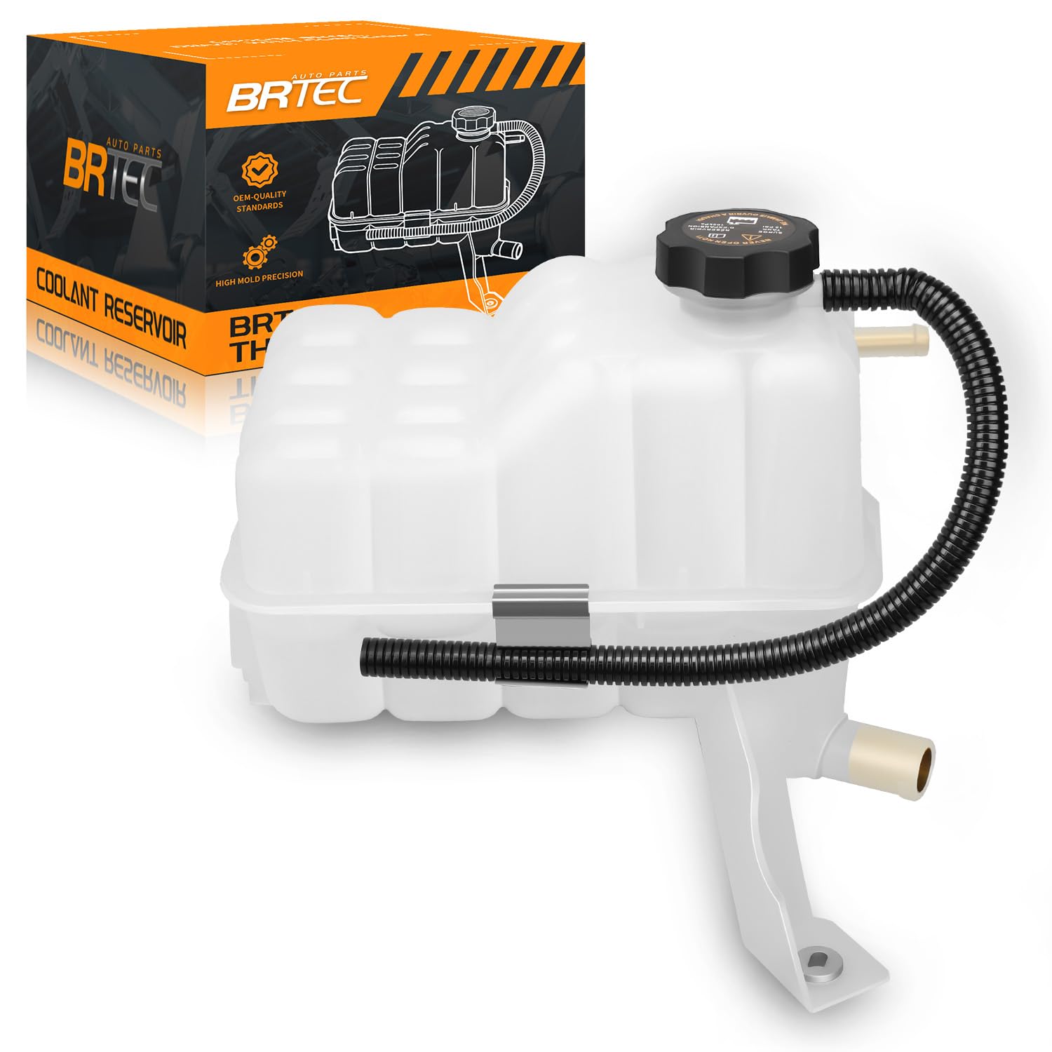 Engine Coolant Overflow Recovery Reservoir Tank with Sensor & Cap Compatible with 1999-2007 Chevy Silverado 1500 HD Suburban Tahoe; 2002-2006 Cadillac Escalade GMC Yukon Sierra