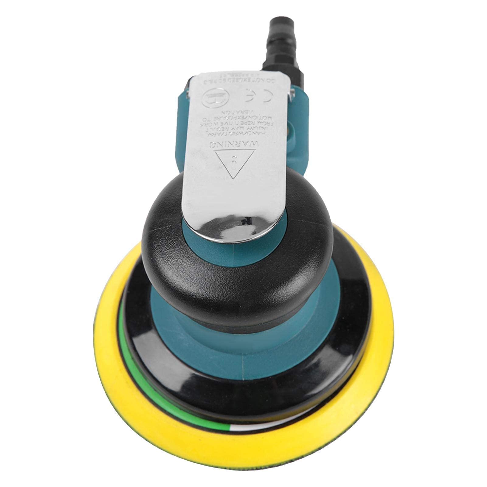 1Pcs 10000rpm Pneumatic Sander Pneumatic Sanding Machine Air Pneumatic Sander with 5Inch Grinding Disc and Wrench for Grinding Sanding