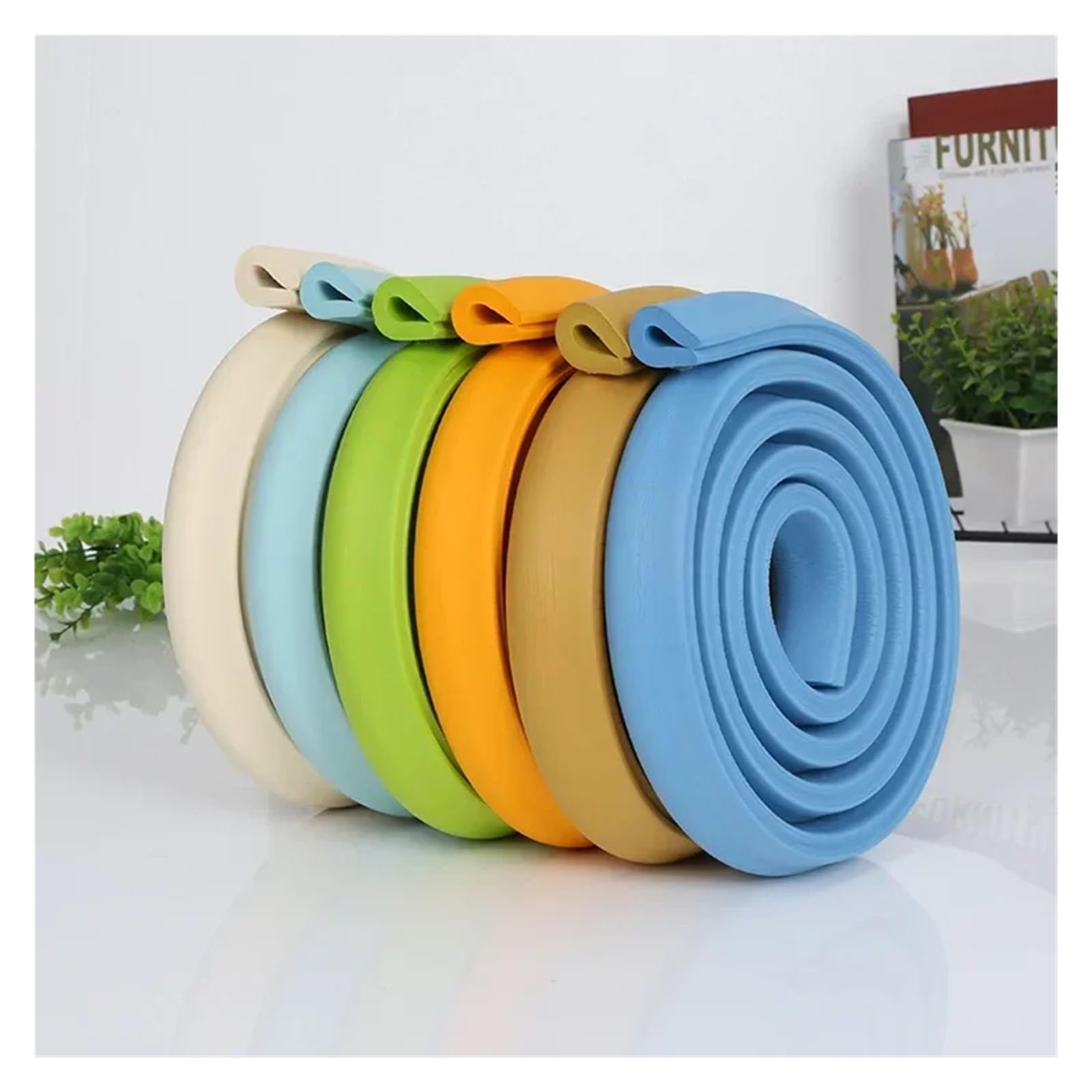 Protectores de Esquinas para mesas, Seguridad Infantil, 2 Metros, de Home Furniture Angle Protection Tape.