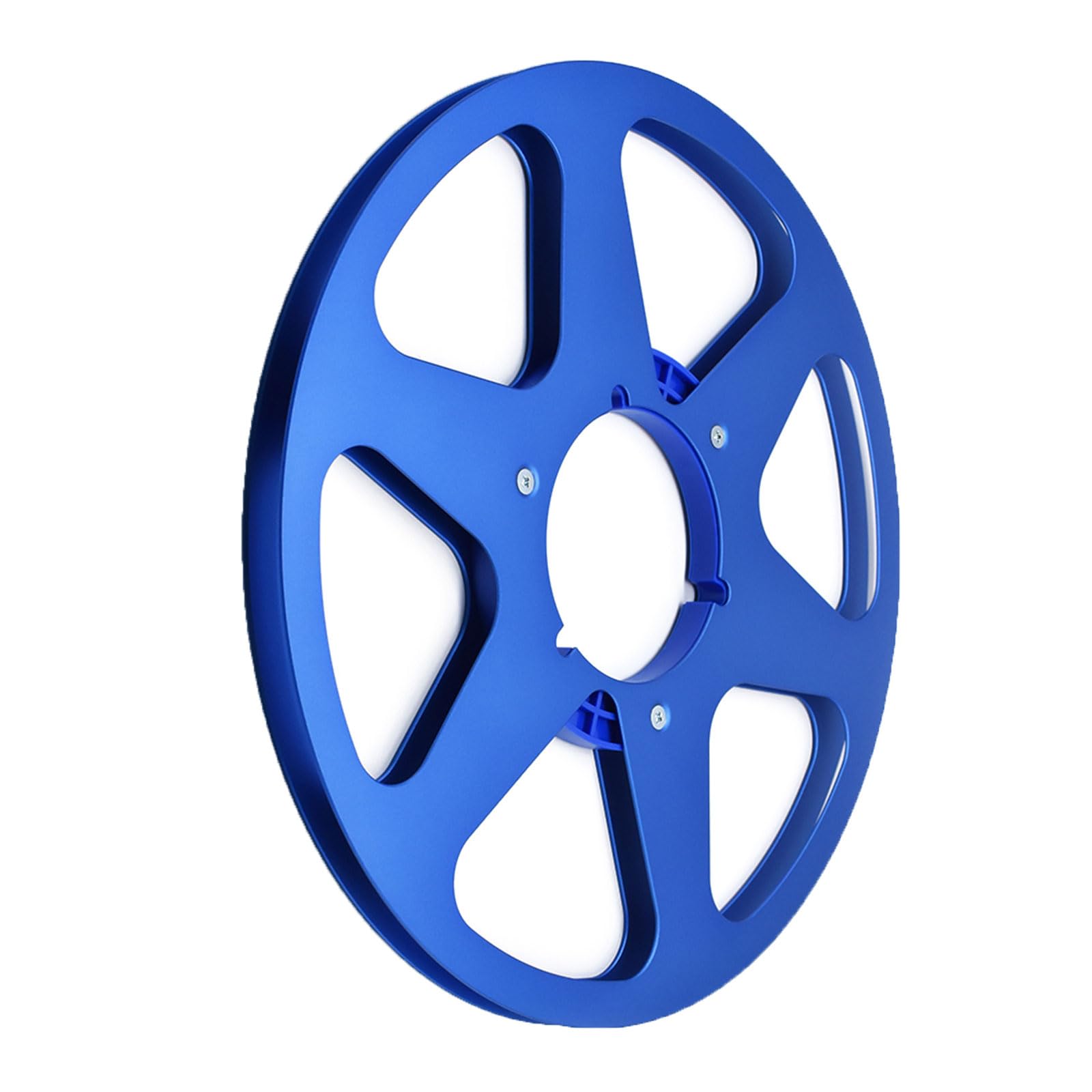 EXQIOUR Aluminum 6 Hole Reel 10.5Inch Empty Tape with Hub Disk for Studio Equipment Box Packaging Aluminum Alloy Tape Reel