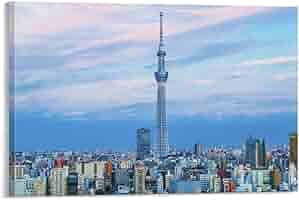 水晶絵　スカイツリー　東京　アートパネル　絵画　額縁　風景　ポスター　絵　写真 水晶絵 スカイツリー 東京 アートパネル 絵画 額縁 風景