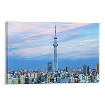 水晶絵　スカイツリー　東京　アートパネル　絵画　額縁　風景　ポスター　絵　写真 水晶絵 スカイツリー 東京 アートパネル 絵画 額縁 風景
