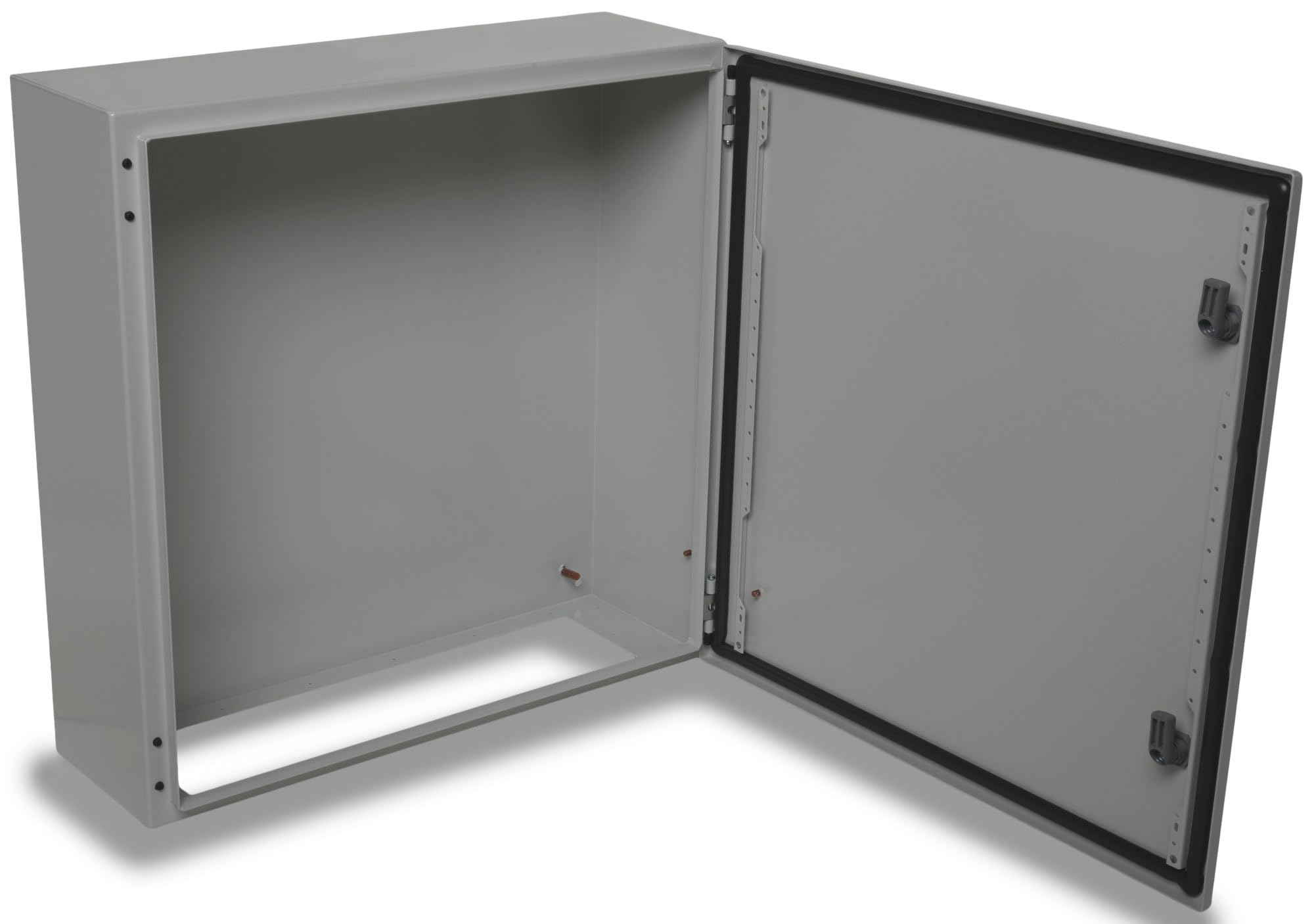 BOXEXPERT Verteilerkasten außen IP66 Stahlblech 600x600x200mm Serie Treva wasserdicht Schaltschrank Stromkasten Schaltkasten Wandschrank Industriegehäuse grau