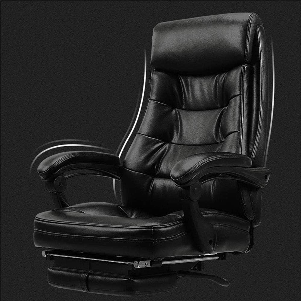 Ergonomiczne krzesło biurowe z regulowanymi podłokietnikami, skórzane krzesło biurkowe z funkcją nachylenia, łatwe do czyszczenia, nowoczesne krzesło obrotowe do domu, sali konferencyjnej i gabinetu