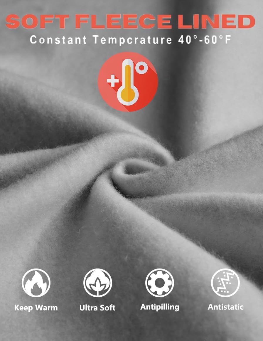 PINSPARK Womens Fleece Sweatpants Cinch Bottom Winter Sweat Pants High Waisted Joggers Pants with Pockets - Image 6