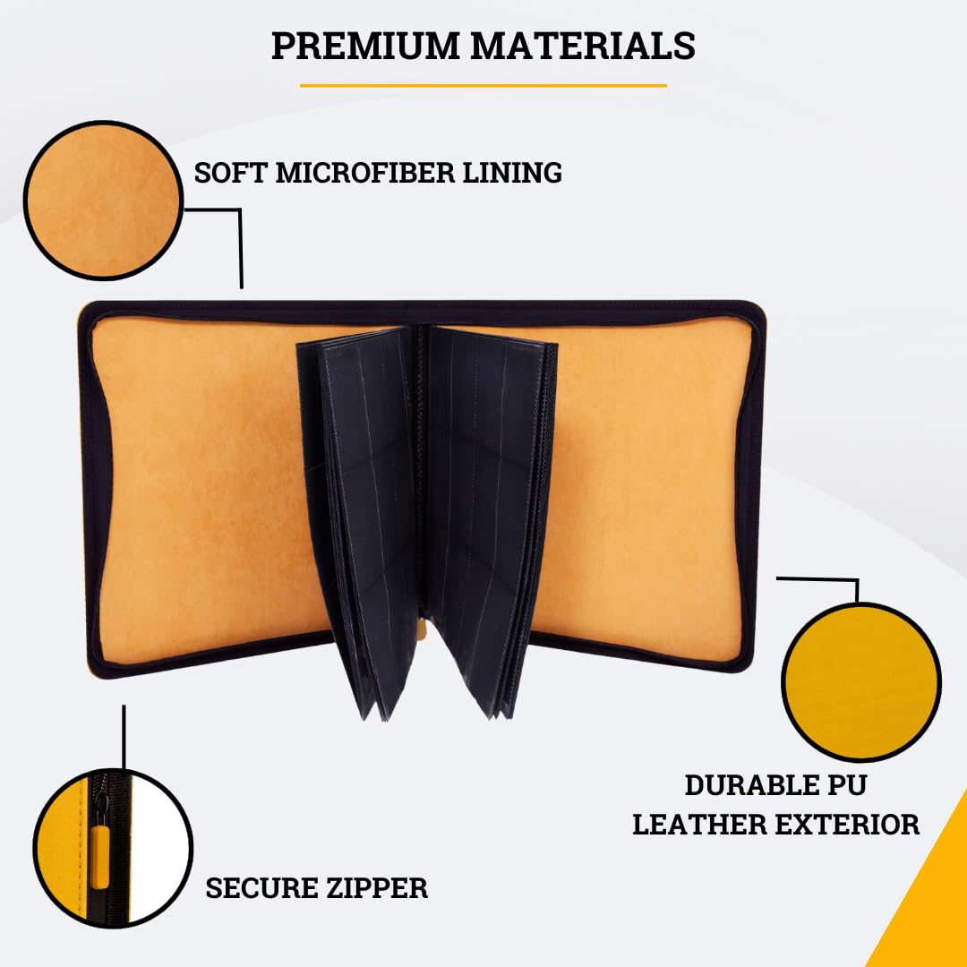 Card Guardian 12 Pocket Card Binder with Zipper, Premium Trading Card Binder Holds 480 Cards - Image 4
