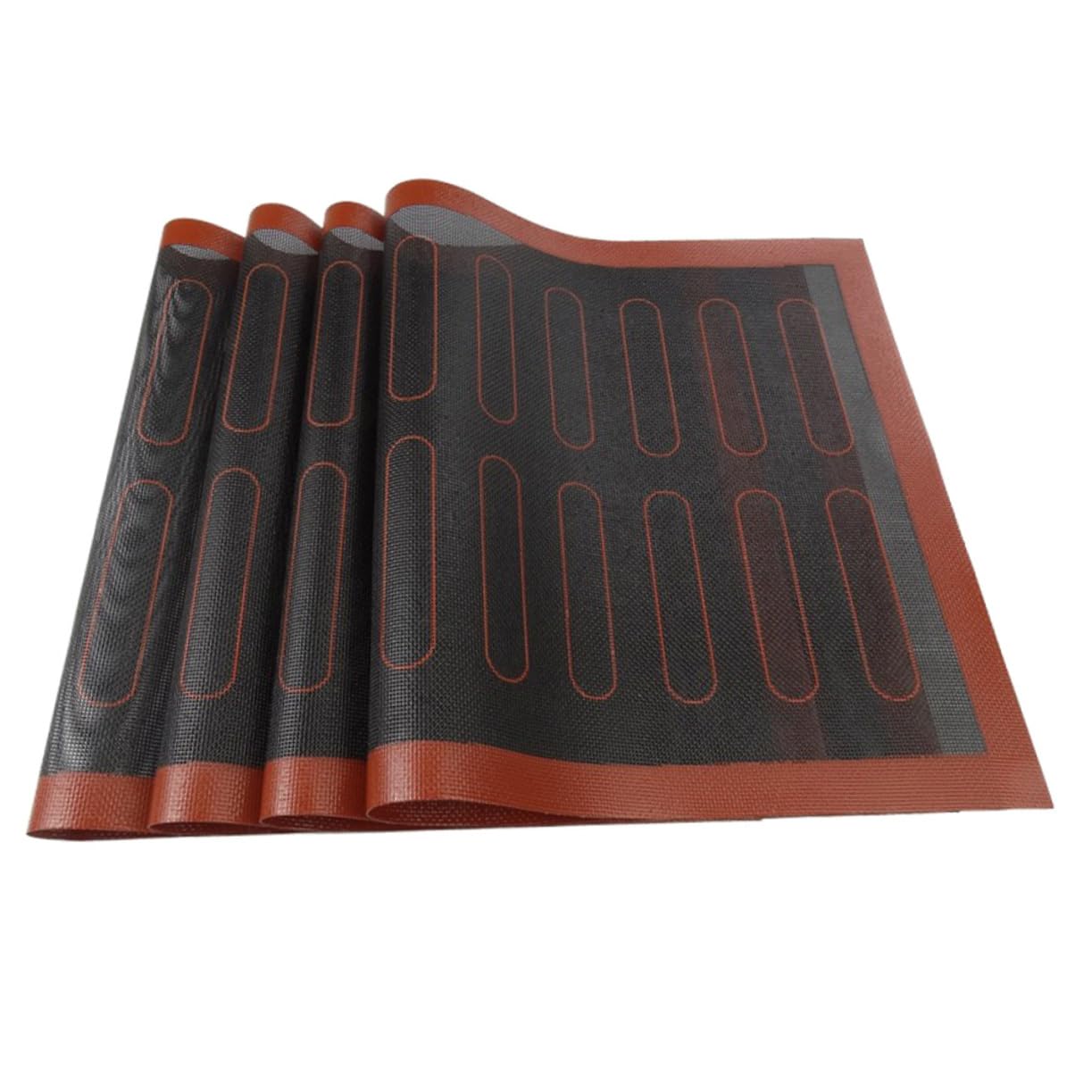 BESTonZON 3stücke Silikon Backmatte Hitzebeständig Antihaftbeschichtet Wiederverwendbare Backunterlage Für Gleichmäßiges Backen Ohne Öl Für Zuhause Und Gastronomie