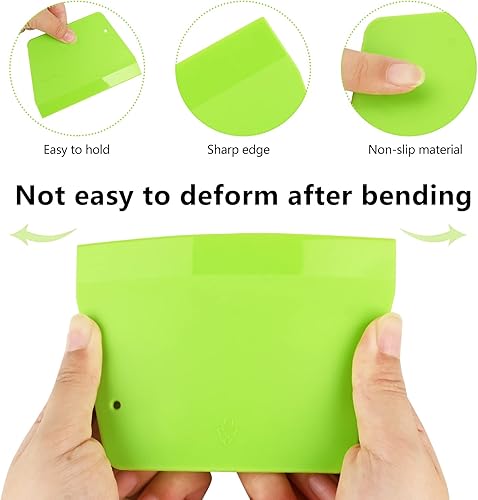 Miniatura 3 de 5 raspadores de masa, raspador de pan trapezoidal de plástico de grado alimenticio, reutilizable, accesorios de cocina, herramientas de cocina, 5